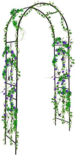 Sorbus Garden Arbor Pergola Arch for Climbing Plants Roses IndoorOutdoor Great for Backyard Lawn Patio Courtyard Wedding Decorations Over 7-ft