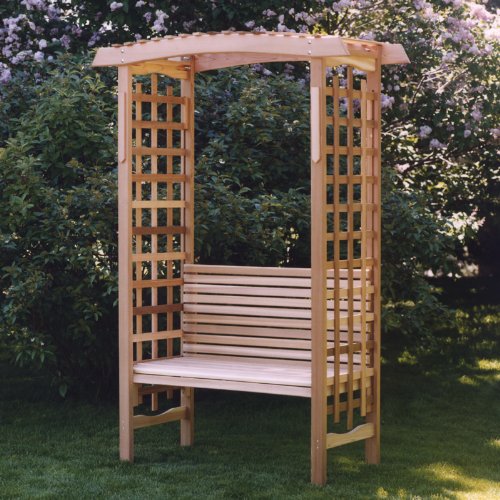 CEDAR ADIRONDACK Outdoor Chairs Tables and Patio Furniture Sets Garden Arbor with Bench