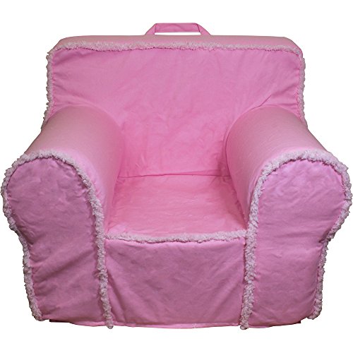 Cub Chairs Oversize Pink Suede Sherpa Chair Cover For Foam Childrens Chair