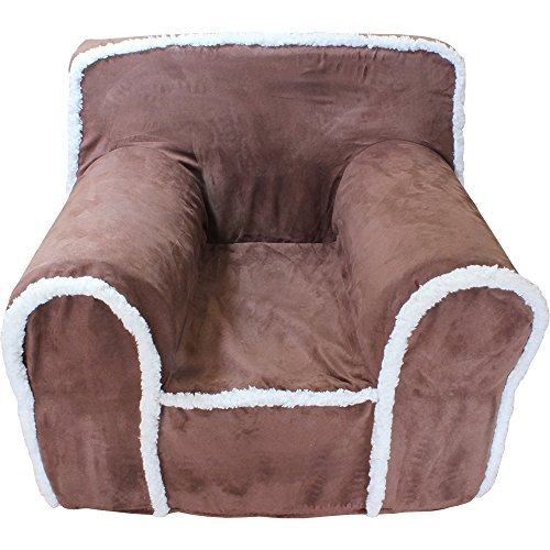 Cub Chairs Regular Chocolate Suede Sherpa Chair Cover For Foam Childrens Chair