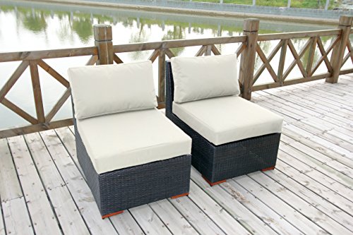 Bhg W771722b1004 Cibo Armlessslipper Chair Featuring Sunbrella Fabric 2 Pack Canvas Natural