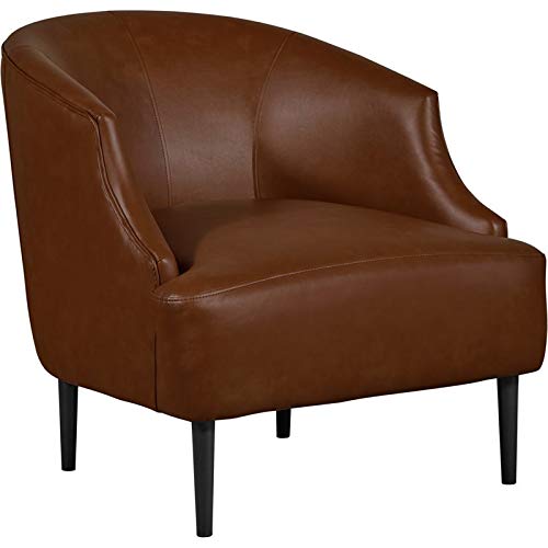 Tommy Hilfiger Jameston Leather Club Chair Brown