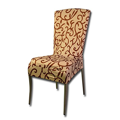 High Elasticity Floral Print Chair Cover For Hotel Dining Room Ceremony 4 Colors Available