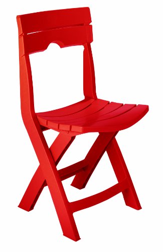 Adams Manufacturing 8575-26-3700 Quik-fold Chair, Cherry Red