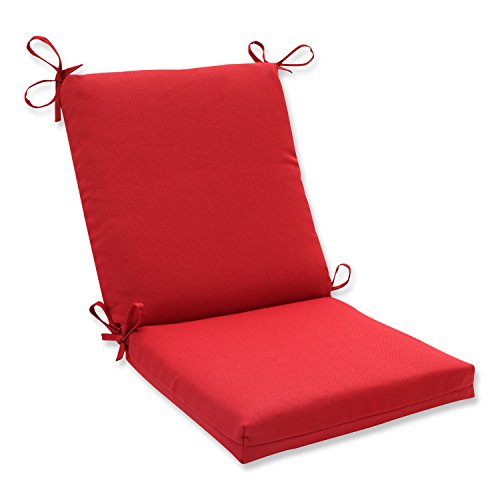 Pillow Perfect Indooroutdoor Red Solid Chair Cushion Squared