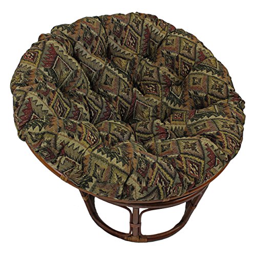 Blazing Needles Patterned Tapestry Papasan Chair Cushion 48&quot X 6&quot X 48&quot San Carlos