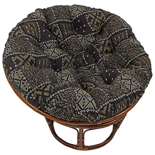 Blazing Needles Patterned Tapestry Papasan Chair Cushion 48 x 6 x 48 Congo