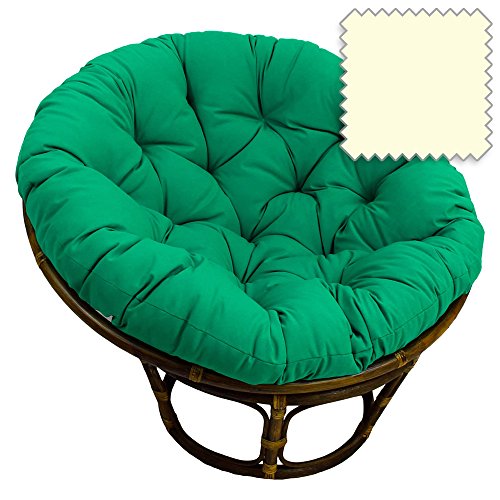 International Caravan Bali Rattan 42&quot Papasan Chair - Eggshell