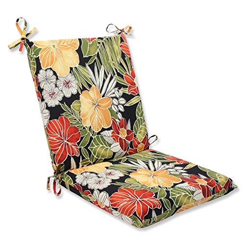 Pillow Perfect Outdoor Clemens Squared Corners Chair Cushion Noir