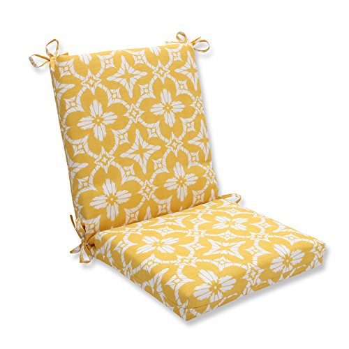 Pillow Perfect OutdoorIndoor Aspidoras Soleil Squared Corners Chair Cushion