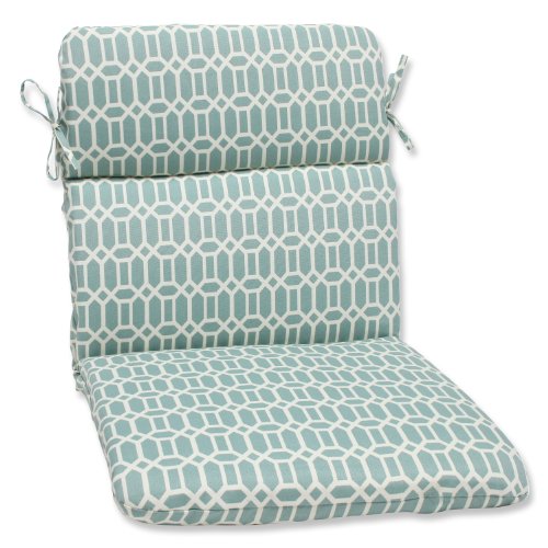 Pillow Perfect Outdoor Rhodes Quartz Rounded Corners Chair Cushion