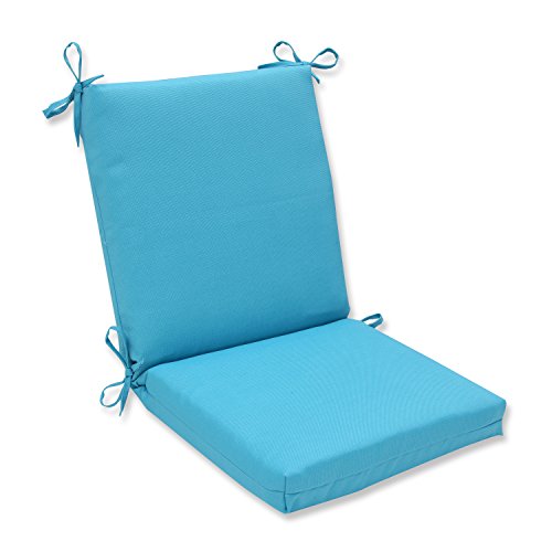Pillow Perfect Outdoor Veranda Turquoise Squared Corners Chair Cushion