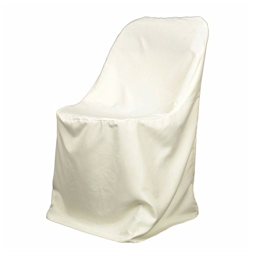 NEW Polyester Folding Chair Covers ~Wedding~ IVORY