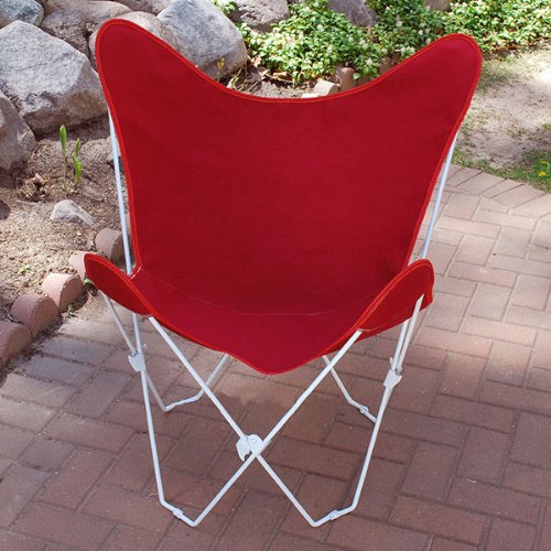 Scarlet Red Replacement Cover For Retro Folding Butterfly Chair