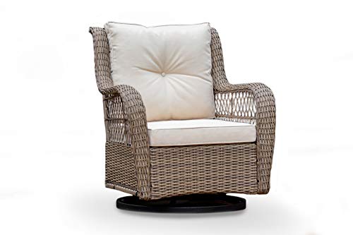 Tortuga Outdoor Rio Vista Individual Patio Wicker Swivel Glider Chair