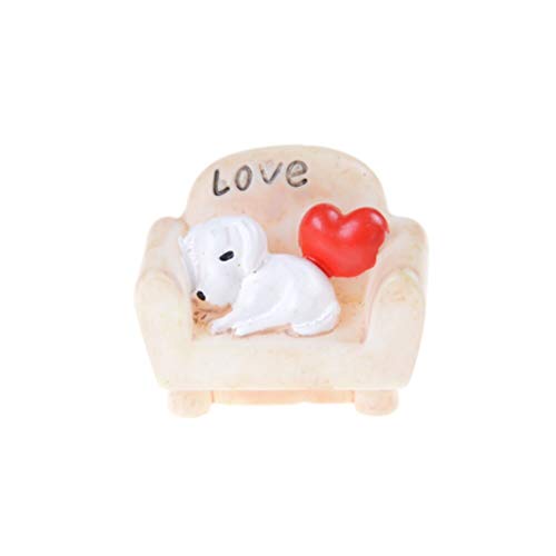 Accessories Accessories - Cute Sofa Dog Chair Bench Figurines Toys Miniatures Terrarium Micro Fairy Garden Decoration - Decorative Chair Chairs Accessories