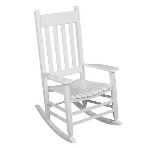 Outdoor Rocking Chair White The Solid Hardwood Chairs Provide Comfortable Seating On Patio Or Deck Guaranteed