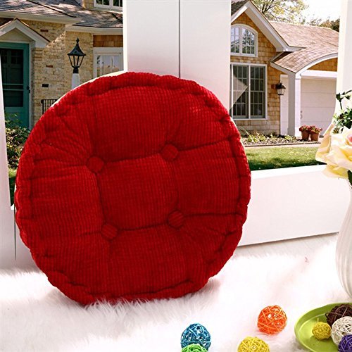Wuudi 16&quot Comfortable Round Corduroy Chair Cushion Pad Mad Pad Seat Office Chair Cushion