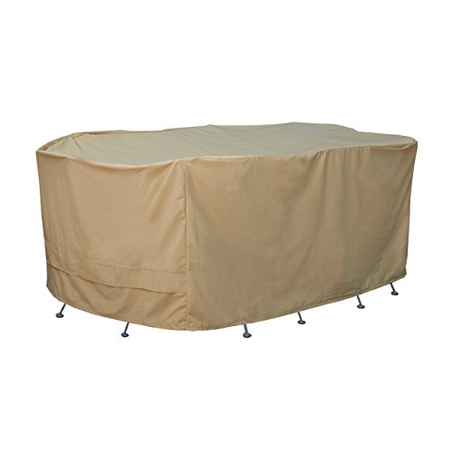 Seasons Sentry Cvp01430 Oversized Oval Table And Chair Set Cover Sand