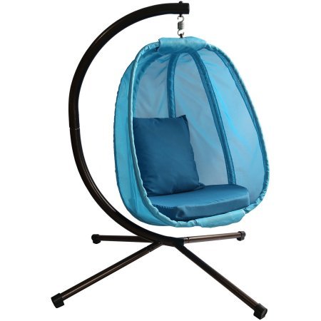 Flowerhouse FHEC100-BL2 Hanging Egg Chair Blue 27 High