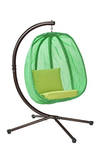 Flowerhouse Hanging Egg Chair With Stand Light Green