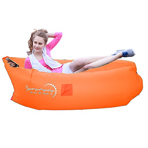 Banamana Inflatable Lounger Chair Air Sleep Sofa Bed Furniture Outdoor Foldable Lazy Bag Couch Portable Waterproof