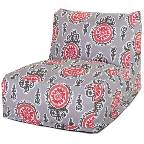 Majestic Home Goods Michelle Bean Bag Chair Lounger Salmon