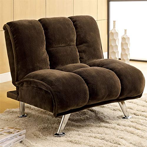 HOMES Inside  Out ioHOMES Claire Champion Fabric Convertible Chair Dark Brown