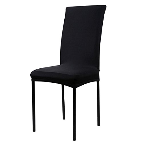 Chair Coversleegor 1pc Stretch Banquet Slipcovers Dining Room Wedding Party Short Chair Covers black