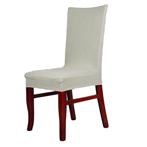 Gotd 1pc Dining Chair Covers Spandex Strech Dining Room Chair Protector Slipcover Decor gray