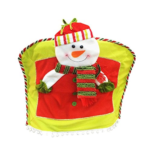 Gotd Chair Covers Christmas Kitchen 3d Slip Santa Claus Snowman Reindeer For Dining Room Home Holiday Party red