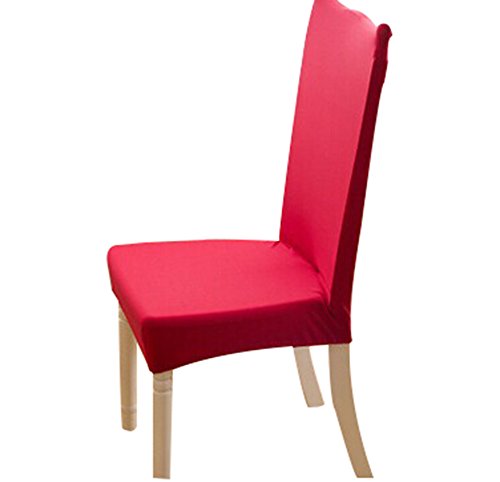 Soft Suede Shorty Dining Room Chair Slipcover red Wine