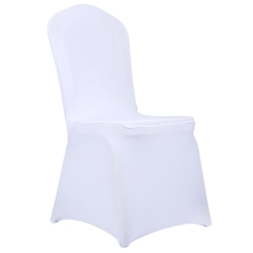 Spandex Chair Cover Slipcover Case Wedding Party Banquet Home Decor - White 40x90cm