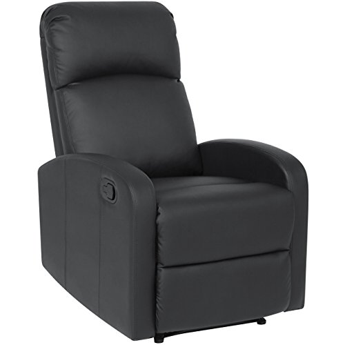 Best Choice Products Furniture Home Theater PU Leather Recliner Chair- Black