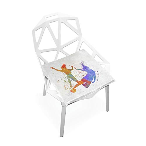 DERTYV Premium Comfort Memory Foam Seat CushionsWomen Soccer Chair Pads for Truck DriverKitchen ChairsCarOffice