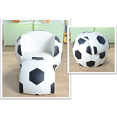 Soccer Ball Chair with Stool by Tickle Toes