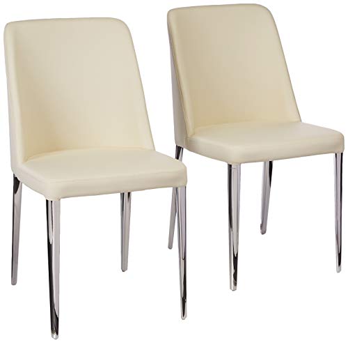 Safavieh Home Collection Mid-Century Modern Baltic Buttercream Side Chair Set of 2
