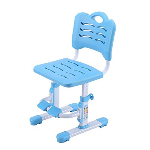 Living Room Furniture Chairs Childrens Ergonomic Seat Height Adjustable 360 Degree Rotating Footrest Home School Chair CJC Color  Blue