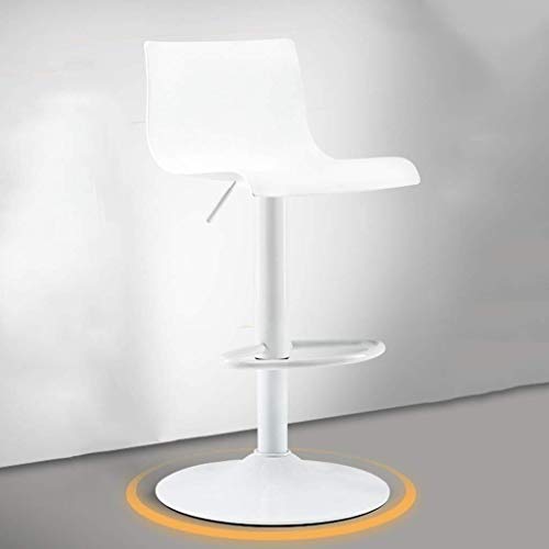 Xinhuatian Counter bar Chair Large Back Metal Plastic high Stool Company Rest Area bar Stool Kitchen Living Room Chair Height 90-120CM Living Room Furniture Chair Color  White