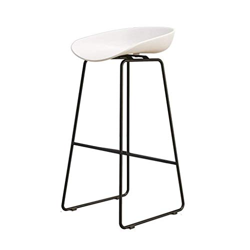 Xinhuatian Furniture bar Stool Iron Stool Home Back Balcony Chair high Stool Bedroom Makeup Stool with Pedals 6 Colors Size 4565  75CM Living Room Furniture Chair Color  F Size  75CM