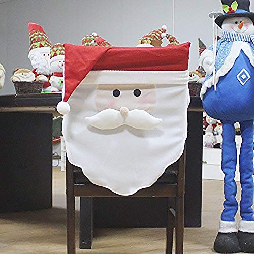 jiangya Santa Snowman Chair Cover Hotel Restaurant Kitchen Holiday Layout Dress up Supplies Chair CoverChristmas Chair Cover Santa Claus