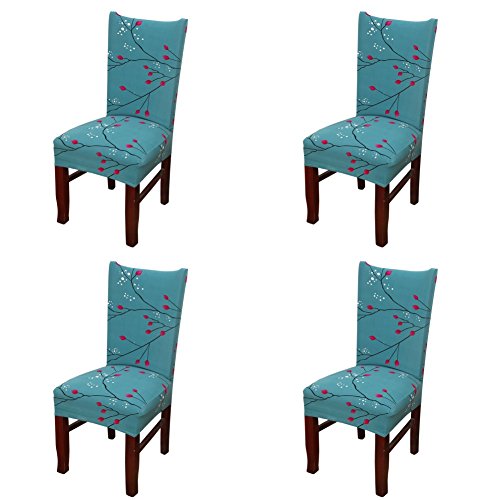 My Decor Dining Chair Cover Super Fit Stretch Removable Washable Short Dining Chair Protect Cover Slipcover Style 32 4 Pack