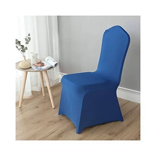Classic Elastic Chair Covers for Weddings Washable Washable Chair Covers for Event Parties Chair Furniture Protection Color  Sapphire Blue Size  12 Pack