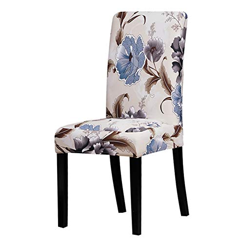 WNTLYT Universal Chair Cover Print Chair Cover Stretch Removable Washable Chair Covers Protector Seat Slipcovers for Dining Room Hotel Banquet Home Ch