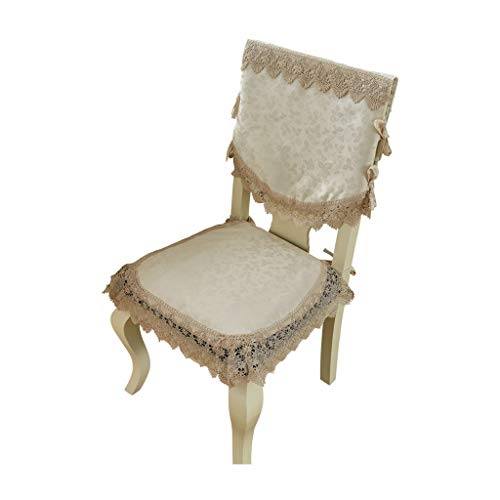 Xinxinchaoshi Dining Chair slipcovers Lace Dining Room Chair Slipcovers Sets Chair Furniture Protector Covers Removable Washable Chair Cover for Dining Room Hotel Ceremony Seat Slipcovers
