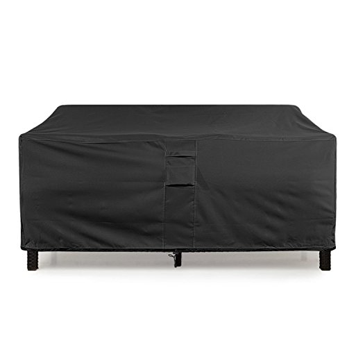 KHOMO GEAR - PANTHER Series - Waterproof Heavy Duty Outdoor Lounge Loveseat Sofa Patio Cover - Medium - 2 3 Seats - 76 Length