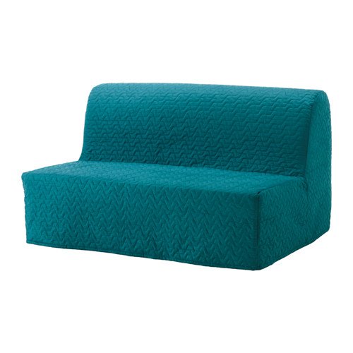 Ikea Sleeper sofa slipcover Vallarum turquoise 62881114638