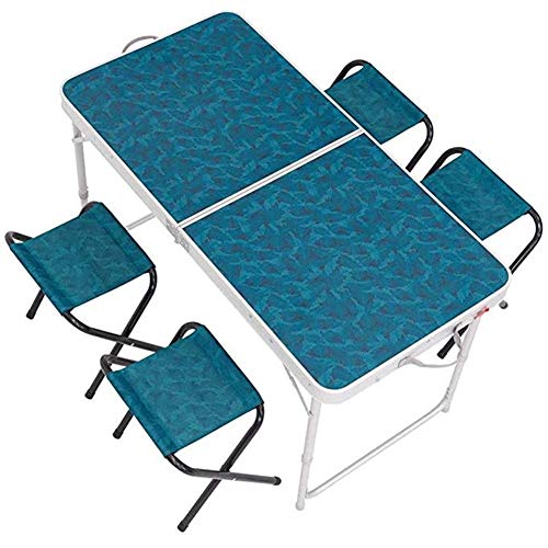 SPLY DTEM Folding Table Outdoor Portable Folding Tables and Chairs Camping Simple Table Set