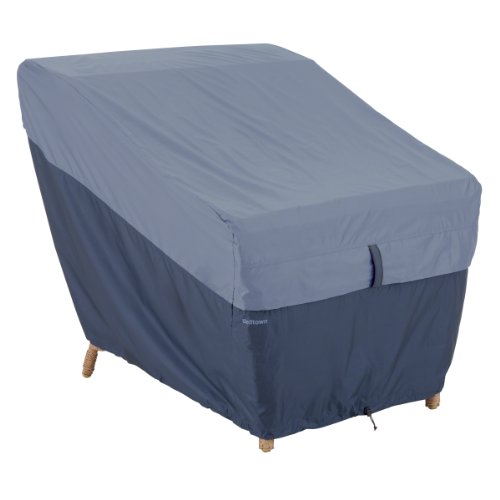 Classic Accessories 55-293-015501-00 Belltown Outdoor Patio Lounge Chair Cover Blue