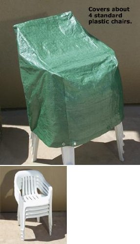 Outdoor Patio Chair Cover - Cover 4 Standard Plastic Chairs